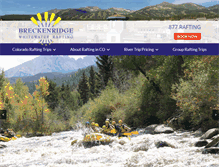 Tablet Screenshot of breckenridgewhitewater.com